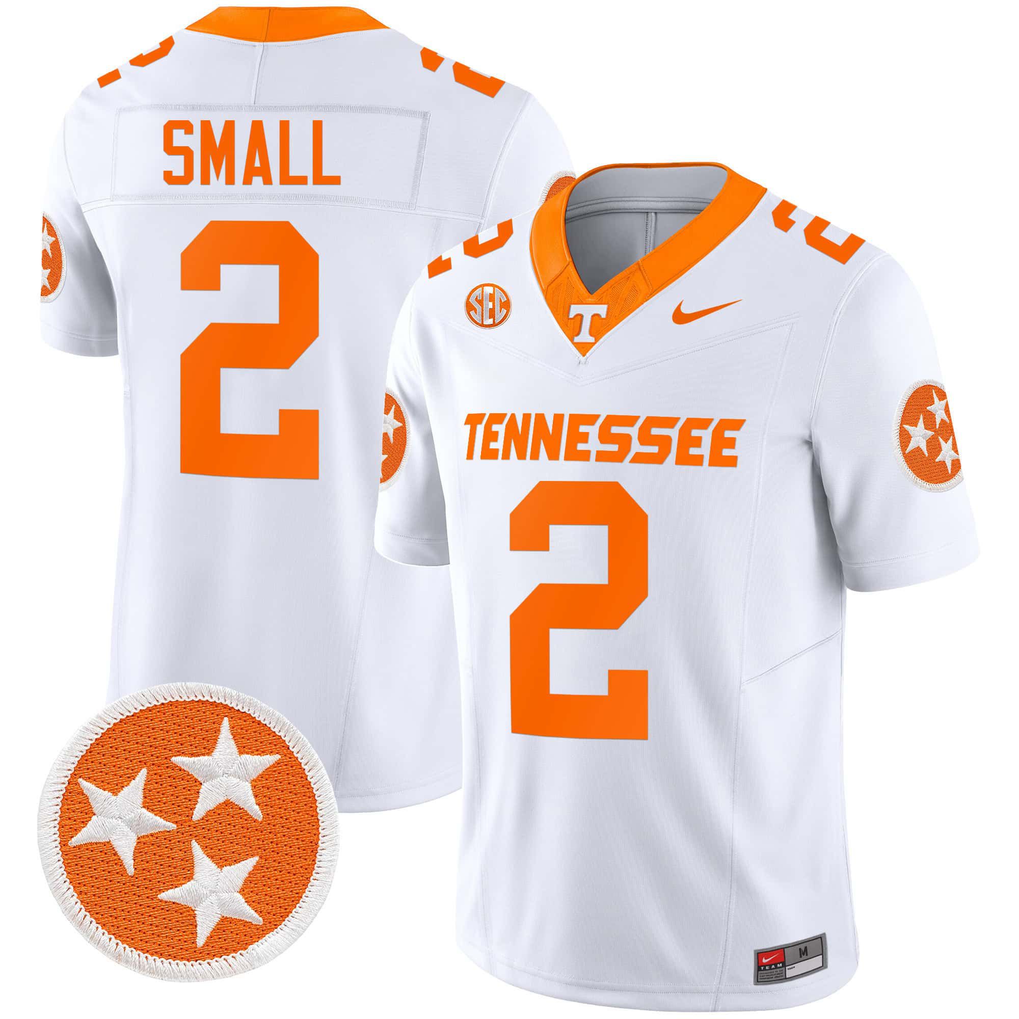 Men Tennessee Volunteers #2 Small White 2024 Nike Vapor Limited NCAA Jersey